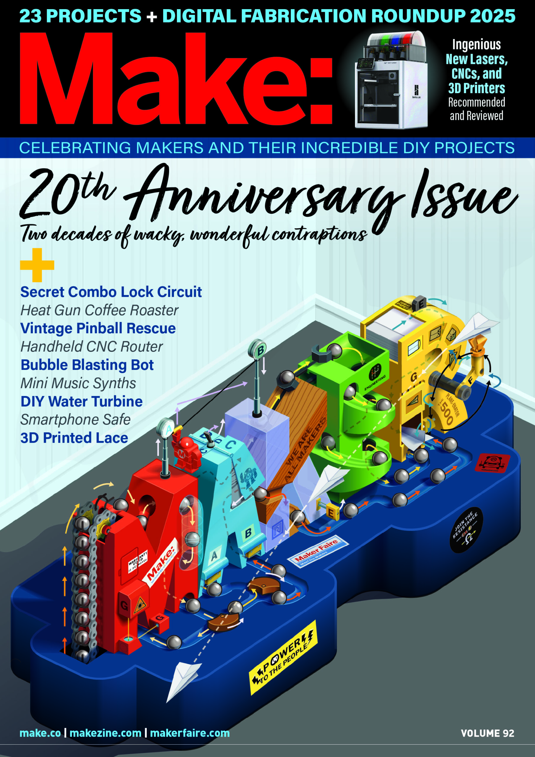 Make: Volume 92 — 20th Anniversary!